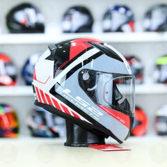 Mũ Fullface LS2 FF353 Blink Trắng Đỏ FREESHIP