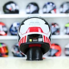 Mũ Fullface LS2 FF353 Blink Trắng Đỏ FREESHIP