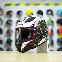 Mũ Fullface LS2 FF353 BOHO Trắng Tím FREESHIP