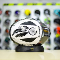 Mũ Fullface LS2 FF353 BOHO Trắng Tím FREESHIP