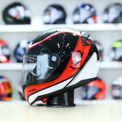 Mũ Fullface LS2 FF353 Deeper Đen Đỏ Bóng Freeship