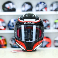 Mũ Fullface LS2 FF353 Deeper Đen Đỏ Bóng Freeship