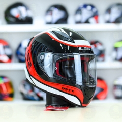 Mũ Fullface LS2 FF353 Deeper Đen Đỏ Bóng Freeship