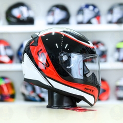 Mũ Fullface LS2 FF353 Deeper Đen Đỏ Bóng Freeship