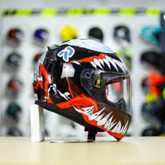 Mũ LS2 FF353 Đen Bóng + Dán Tem Decal Venom V2 FREESHIP