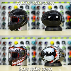 Tem Decal Venom Version 2 Cho LS2 FF353 - Không Nón - FREESHIP