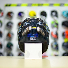 Mũ LS2 FF353 Đen Bóng + Dán Tem Decal Yamaha Exciter Vàng FREESHIP