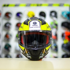 Mũ LS2 FF353 Đen Bóng + Dán Tem Decal Yamaha Exciter Vàng FREESHIP