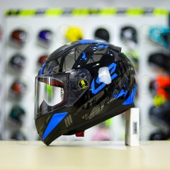 Mũ Fullface LS2 FF353 Đen Xanh FREESHIP