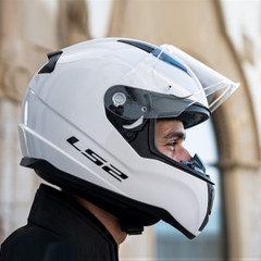 Mũ Fullface LS2 FF353 Trắng Bóng FREESHIP