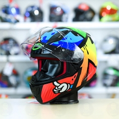 Mũ Fullface LS2 FF353 Masterpiece Đen Xanh Vàng FREESHIP