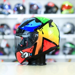 Mũ Fullface LS2 FF353 Masterpiece Đen Xanh Vàng FREESHIP