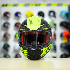 Mũ Fullface LS2 FF353 RIDE Xám Xanh Neon Nhám FREESHIP