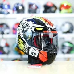 Mũ Fullface LS2 FF353 Robot Trắng Xanh FREESHIP