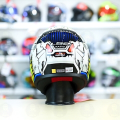 Mũ Fullface LS2 FF353 Robot Trắng Xanh FREESHIP