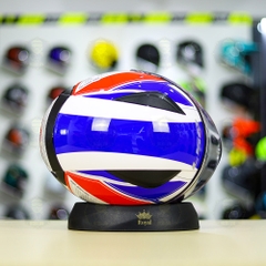 Mũ Fullface LS2 FF353 T4 Trắng Xanh Đỏ Bóng FREESHIP