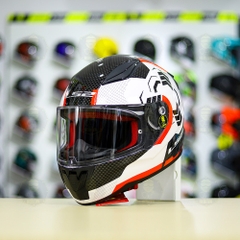 Mũ Fullface LS2 FF353 Trắng Đen Vân Carbon FREESHIP