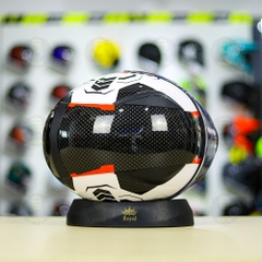 Mũ Fullface LS2 FF353 Trắng Đen Vân Carbon FREESHIP