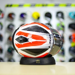 Mũ Fullface LS2 FF353 Trắng Đỏ FREESHIP