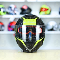 Mũ Fullface LS2 FF800 KPA 2 Kính Đen Xám Vàng Bóng FREESHIP + Tặng Pinlock