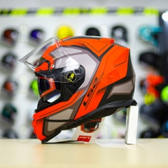 Mũ Fullface LS2 FF800 KPA 2 Kính Xám Đỏ Nhám FREESHIP + Tặng Pinlock