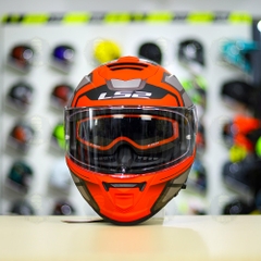 Mũ Fullface LS2 FF800 KPA 2 Kính Xám Đỏ Nhám FREESHIP + Tặng Pinlock