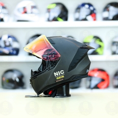 Mũ Fullface NIC N01F Carbon Nhám FREESHIP