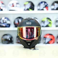 Mũ Fullface NIC N01F Carbon Nhám FREESHIP