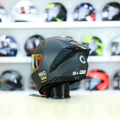 Mũ Fullface NIC N01F Carbon Nhám FREESHIP