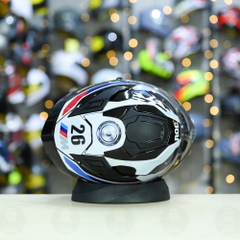 Mũ Fullface ROC R11 Pro Đen Bóng + Dán Tem Decal BMW 2025 FREESHIP