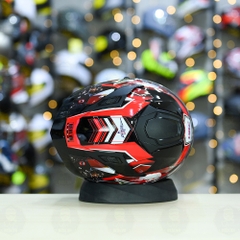 Mũ Fullface ROC R11 Pro Đen Bóng + Dán Tem Decal CBR Đỏ FREESHIP