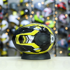 Mũ Fullface ROC R11 Pro Đen Bóng + Dán Tem Decal R15 Vàng FREESHIP