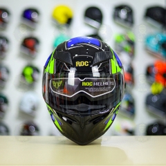 Mũ Fullface ROC 05 K3SV Xanh Bóng V3 DAIJIRO FREESHIP
