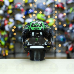 Mũ Fullface ROC R11 Pro Đen Bóng + Dán Tem Decal Kawasaki FREESHIP