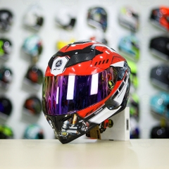 Mũ Royal M138b Đen Bóng + Tặng Dán Tem Decal Yamaha R15 Đỏ FREESHIP