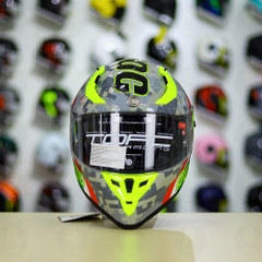 Mũ Fullface TORC T18 POC Camo Trắng Xanh Mạ FREESHIP