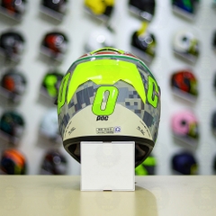 Mũ Fullface TORC T18 POC Camo Trắng Xanh Mạ FREESHIP