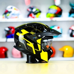 Mũ Fullface Yohe 890 NAVI T3 Đen Vàng Bóng FREESHIP