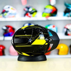 Mũ Fullface Yohe 890 NAVI T3 Đen Vàng Bóng FREESHIP