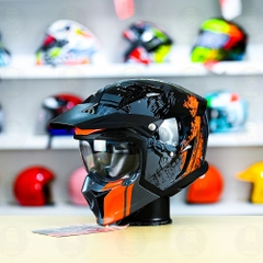 Mũ Fullface Yohe 890 NAVI T5 Cam Xám Bóng FREESHIP