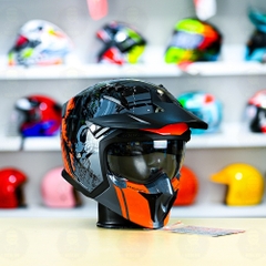 Mũ Fullface Yohe 890 NAVI T5 Cam Xám Bóng FREESHIP