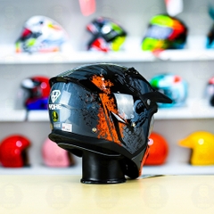 Mũ Fullface Yohe 890 NAVI T5 Cam Xám Bóng FREESHIP