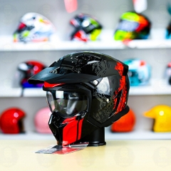 Mũ Fullface Yohe 890 NAVI T5 Đỏ Đen Bóng FREESHIP