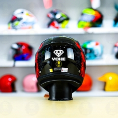 Mũ Fullface Yohe 890 NAVI T5 Đỏ Đen Bóng FREESHIP