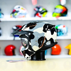 Mũ Fullface Yohe 890 NAVI T7 Camo Đen Trắng FREESHIP