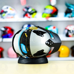 Mũ Fullface Yohe 890 NAVI T9 Xanh Xám Bóng FREESHIP