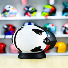 Mũ Fullface Yohe 890 NAVI Trắng  Bóng FREESHIP