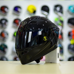 Mũ Yohe 978 Plus Đen Bóng + Kính Màu Đen FREESHIP