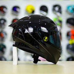 Mũ Yohe 978 Plus Đen Bóng + Kính Màu Đen FREESHIP