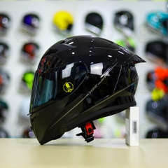 Mũ Yohe 978 Plus Đen Bóng + Kính Màu Đen FREESHIP